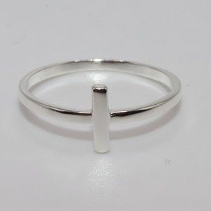925 Sterling Silver Genuine Cross Womens Rings 8mm Size 6